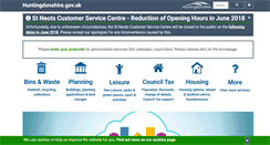 Desktop Screenshot of huntsdc.gov.uk