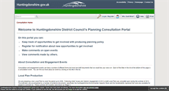 Desktop Screenshot of consult.huntsdc.gov.uk