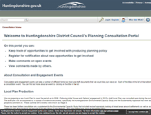 Tablet Screenshot of consult.huntsdc.gov.uk